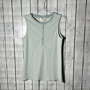 Betsey’s boutique shop snap down stripped tank size XL